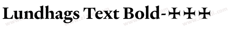 Lundhags Text Bold字体转换